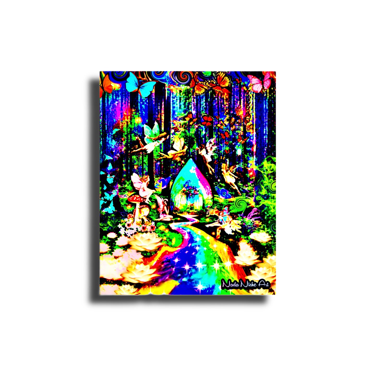 Rainbow River Fairies Forest Hideaway Hut With Butterfly Friends
