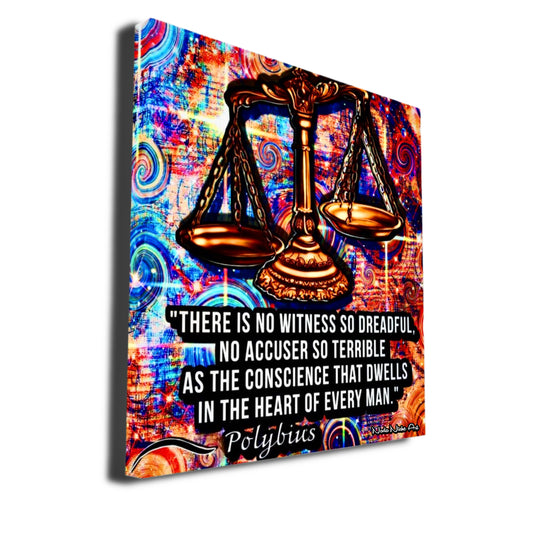 Polybius: “There is No Witness So Dreadful, No Accuser So Terrible As The Conscience That Dwells In The Heart Of Every Man.” ~ Featuring The Scales Of Justice