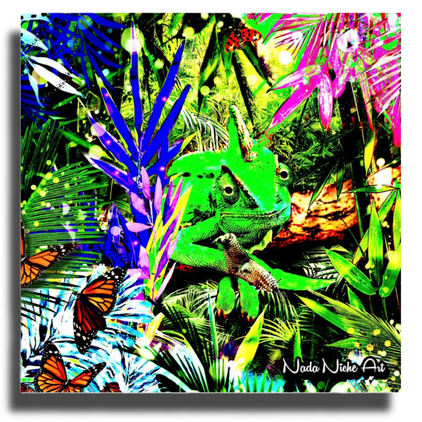 Hiding In Plain Sight ~ Chameleon In A Tropical Rainforest Paradise