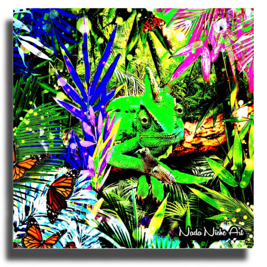 Hiding In Plain Sight ~ Chameleon In A Tropical Rainforest Paradise