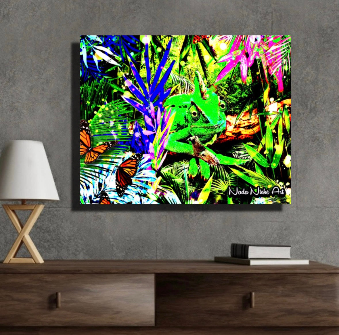 Hiding In Plain Sight ~ Chameleon In A Tropical Rainforest Paradise