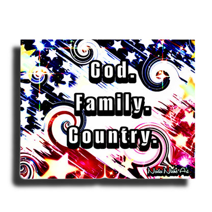 God. Family. Country.