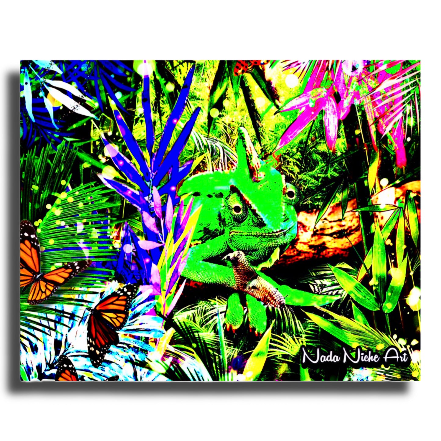 Hiding In Plain Sight ~ Chameleon In A Tropical Rainforest Paradise