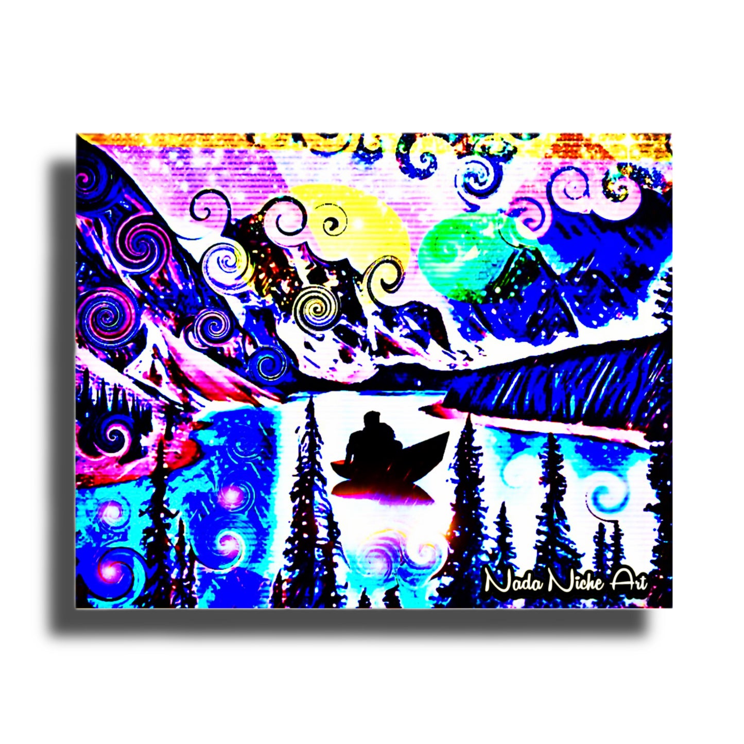 Moonlit Fantasy Boat Ride Down The Glistening River Of Love