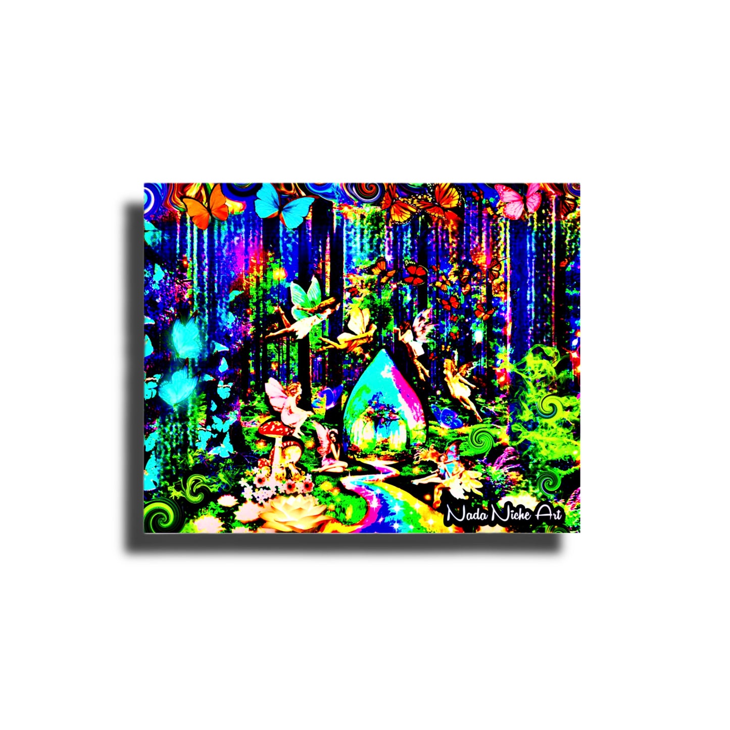 Rainbow River Fairies Forest Hideaway Hut With Butterfly Friends