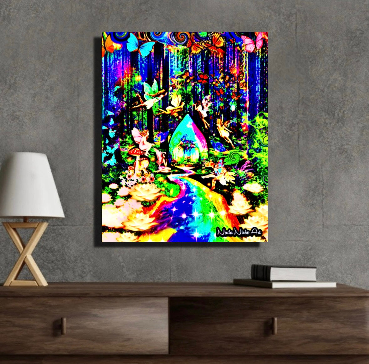 Rainbow River Fairies Forest Hideaway Hut With Butterfly Friends