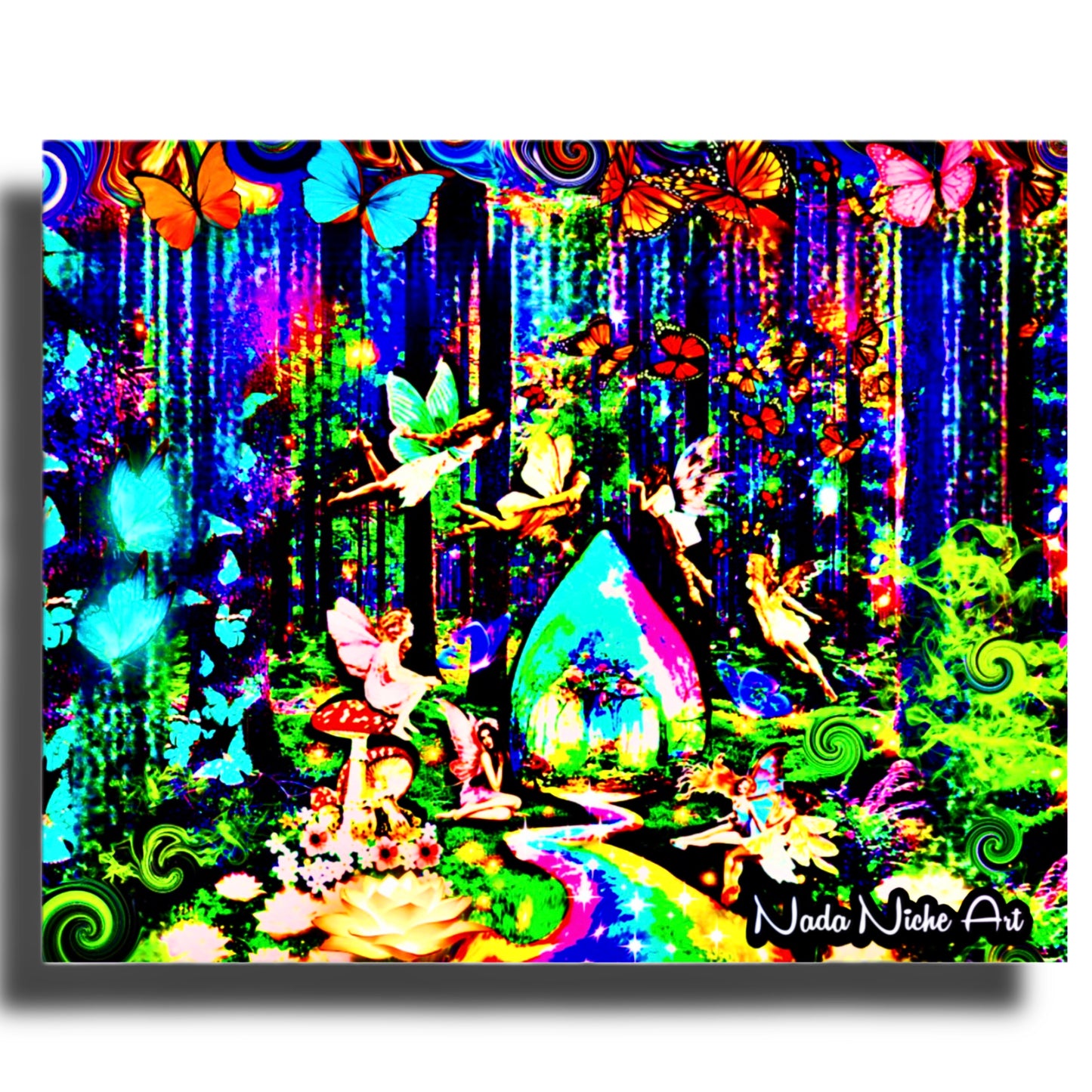 Rainbow River Fairies Forest Hideaway Hut With Butterfly Friends