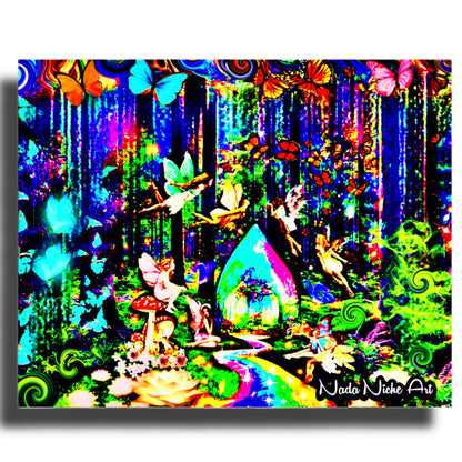 Rainbow River Fairies Forest Hideaway Hut With Butterfly Friends