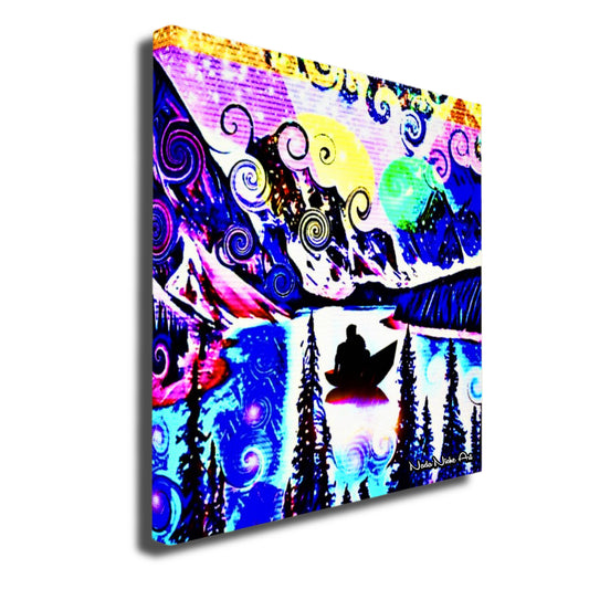 Moonlit Fantasy Boat Ride Down The Glistening River Of Love