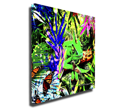 Hiding In Plain Sight ~ Chameleon In A Tropical Rainforest Paradise