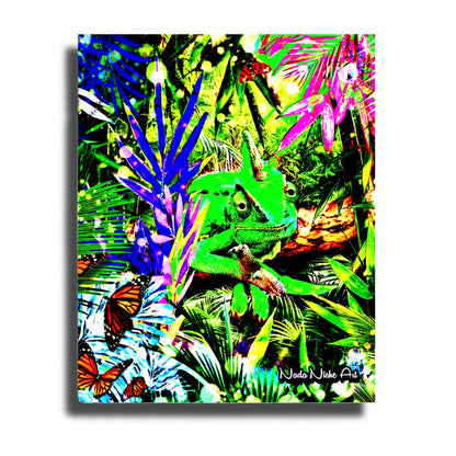 Hiding In Plain Sight ~ Chameleon In A Tropical Rainforest Paradise