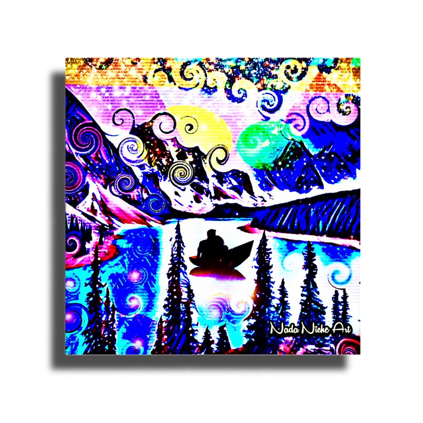 Moonlit Fantasy Boat Ride Down The Glistening River Of Love