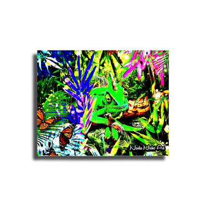 Hiding In Plain Sight ~ Chameleon In A Tropical Rainforest Paradise