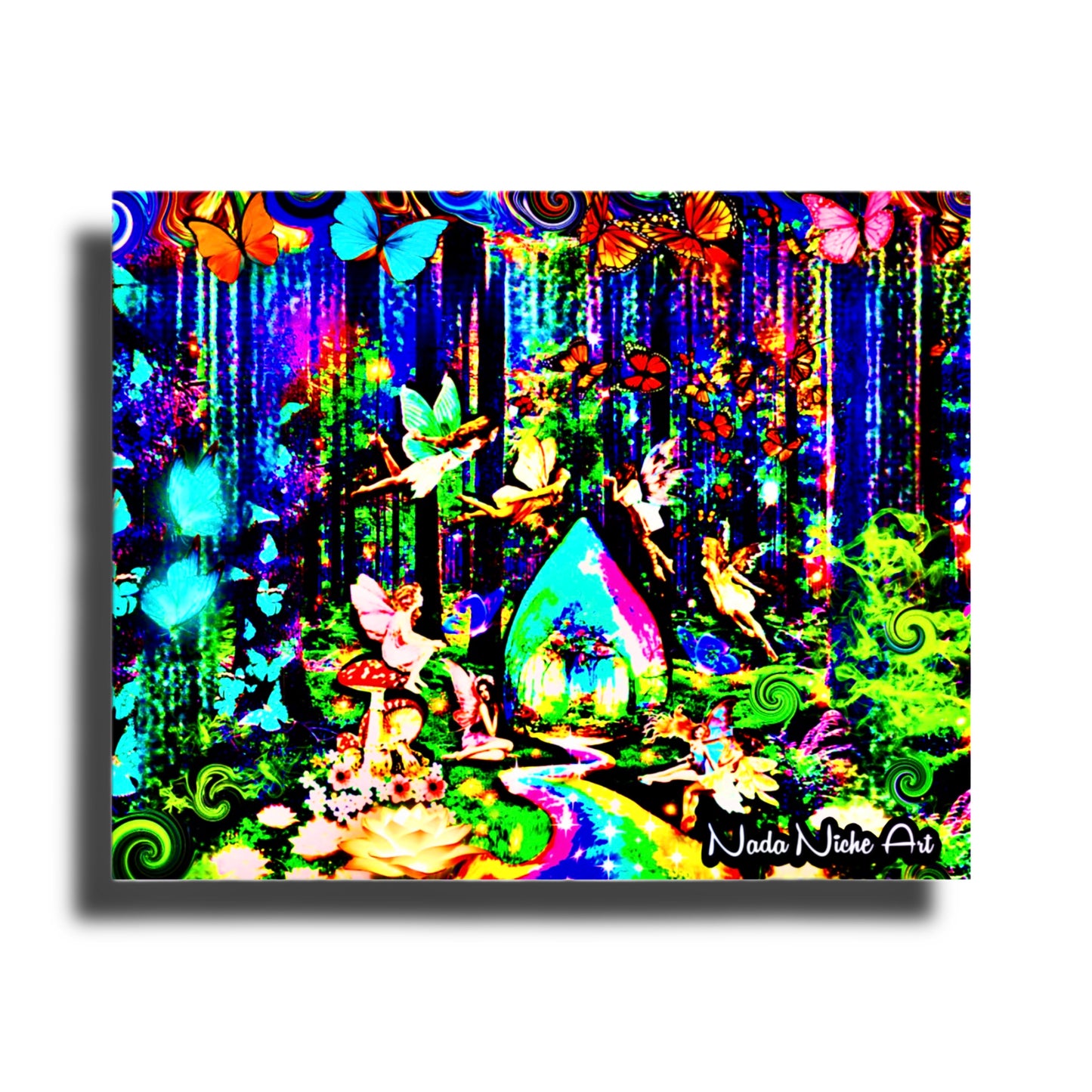 Rainbow River Fairies Forest Hideaway Hut With Butterfly Friends
