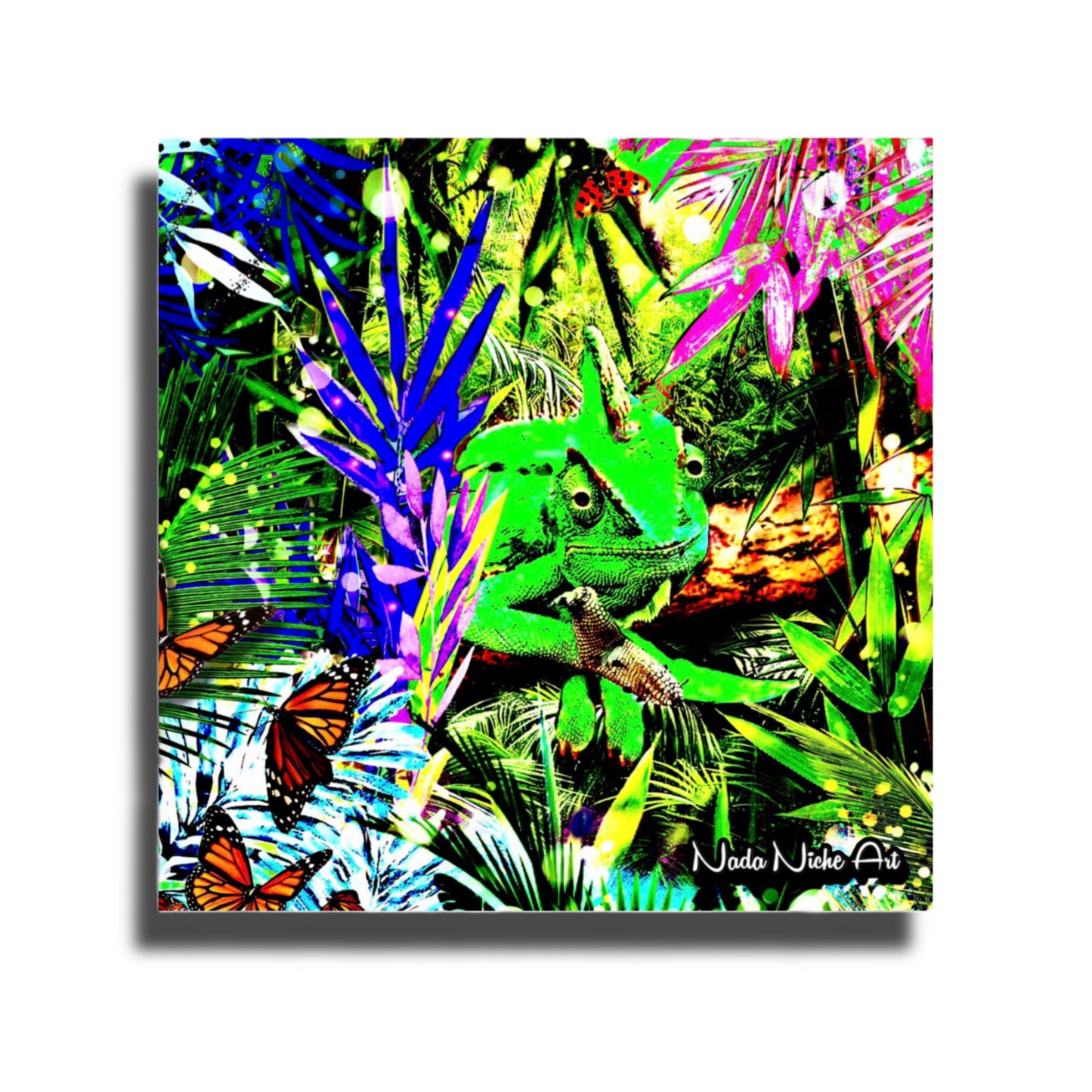 Hiding In Plain Sight ~ Chameleon In A Tropical Rainforest Paradise